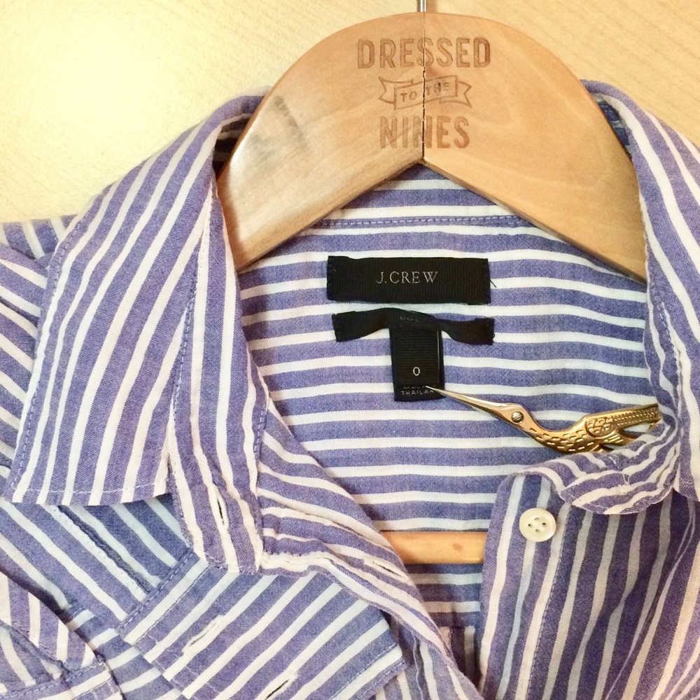 J. Crew lightweight cotton button down - size 0